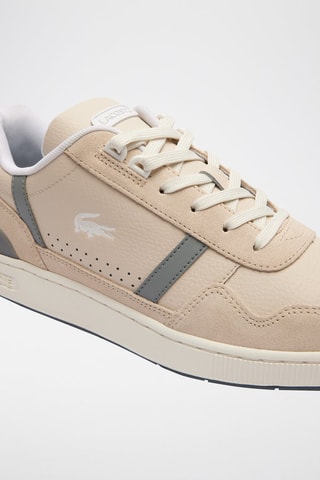 Baskets en cuir T-Clip - Rose poudré