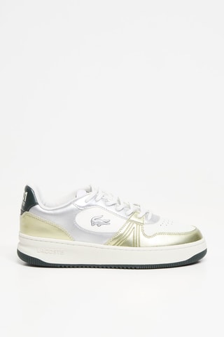 Baskets en cuir L001 - Ecru