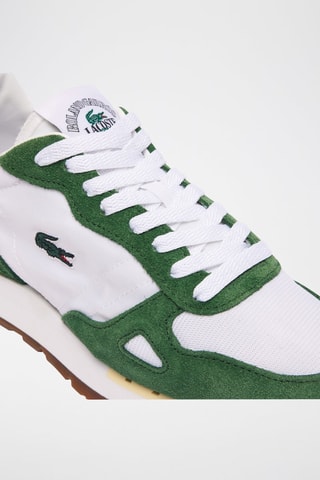 Baskets en nubuck Roland-Garros Edition Partner 70s - Blanc et vert foncé