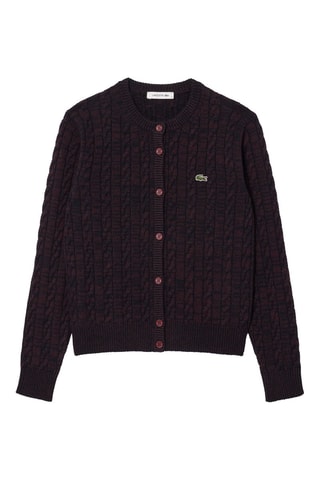 Gilet en laine et coton biologique - Bordeaux