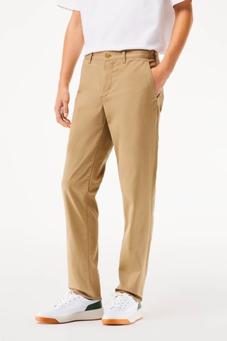 Pantalon slim en coton biologique - Beige