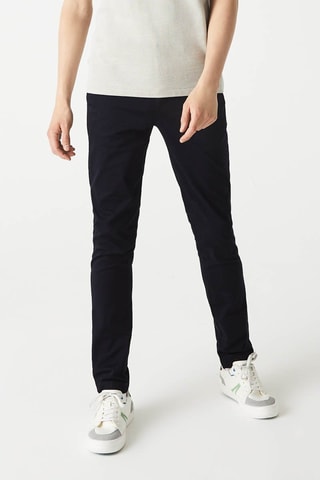 Pantalon slim en coton biologique - Bleu nuit