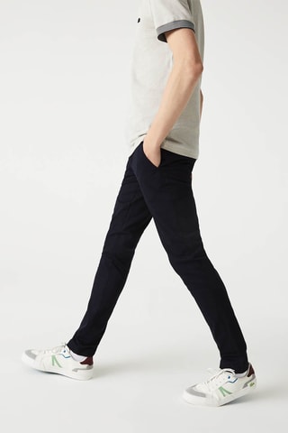 Pantalon slim en coton biologique - Bleu nuit