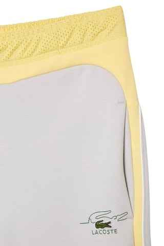 Pantalon de survêtement en coton biologique - Gris clair et jaune