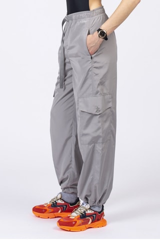 Pantalon cargo large - Gris clair
