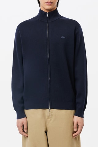 Veste en mérinos - Bleu marine