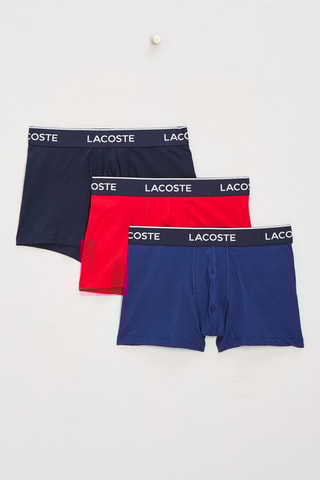 3 boxers - Bleu et rouge