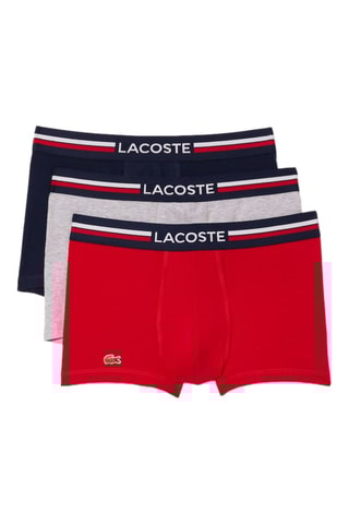 3 boxers - Bleu et rouge