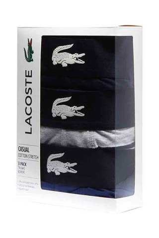 3 boxers Bleu marine et gris clair chiné