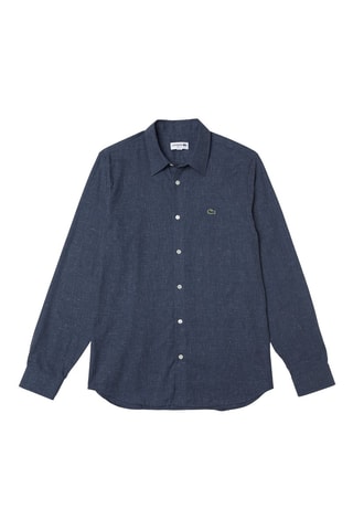 Chemise slim - Bleu marine chiné