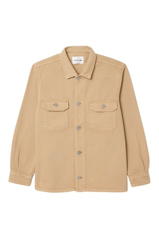 Surchemise en jean et coton biologique - Beige