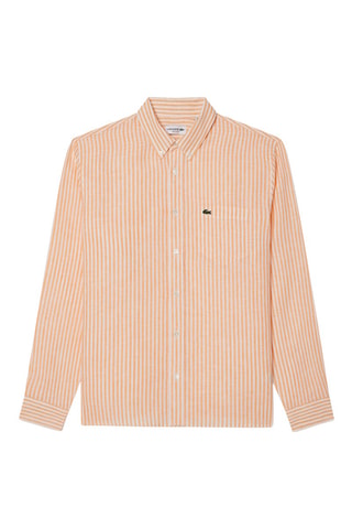 Chemise regular en lin - Pêche