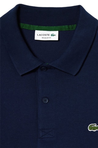Polo regular en coton biologique - Bleu marine