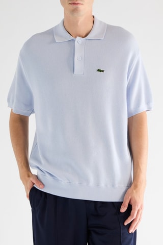 Polo relaxed en coton biologique - Ciel