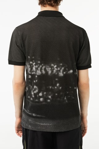 Polo classic fit en coton biologique René Lacoste - Noir