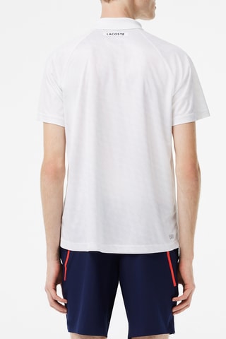 Polo regular Lacoste Tennis x Novak Djokovic - Blanc