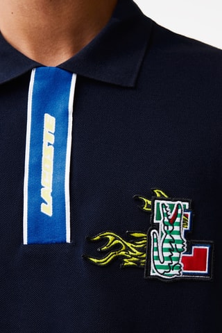 Polo classic fit en coton biologique - Bleu marine