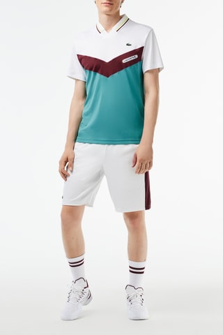 Polo slim Lacoste Tennis x Daniil Medvedev - Blanc