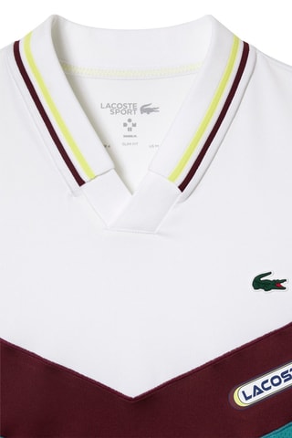 Polo slim Lacoste Tennis x Daniil Medvedev - Blanc