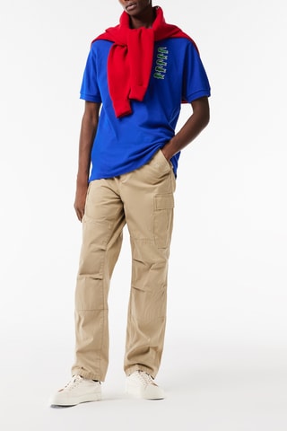 Polo classic fit en coton biologique - Bleu roi