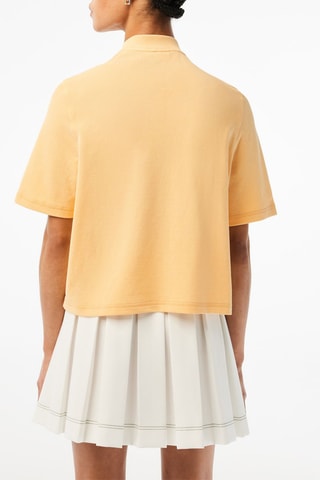 Polo relaxed en coton biologique - Jaune