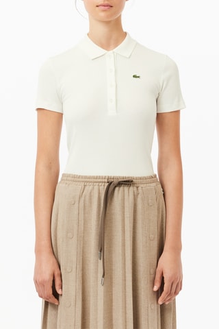 Polo slim en coton biologique - Blanc