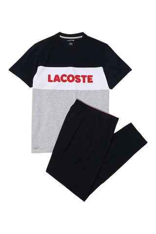 Pyjama - Gris chiné et bleu marine