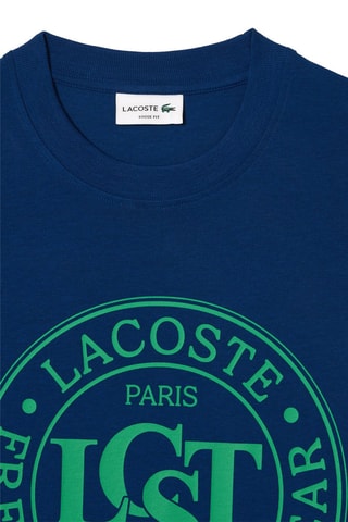 T-shirt en coton biologique - Bleu électrique