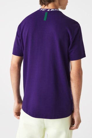 T-shirt regular en coton biologique - Violet