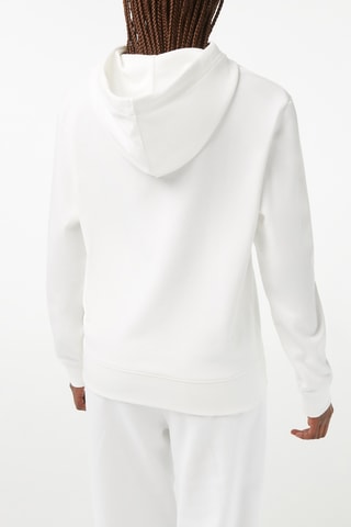 Sweat loose à capuche - Blanc