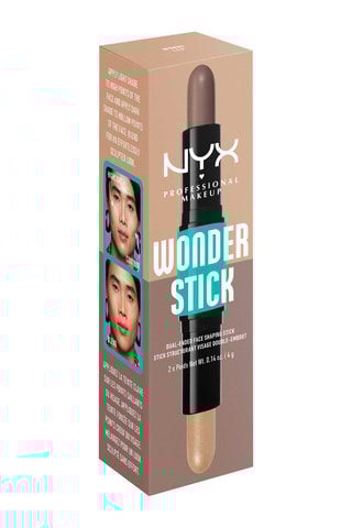Stick contorno vegan ponta dupla Highlighter Wonderstick - Fair - 8 g