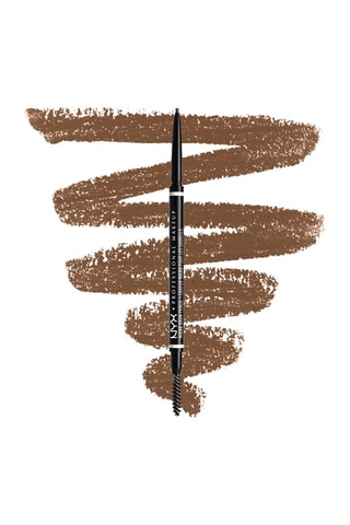 Lápis colorido vegan traços finos dupla ponta para sobrancelhas - Cool Ash Brown - 0,09 g