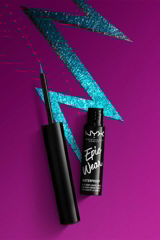 Eyeliner liquido metallico waterproof occhi e corpo - Teal Metallic - 3,5 ml