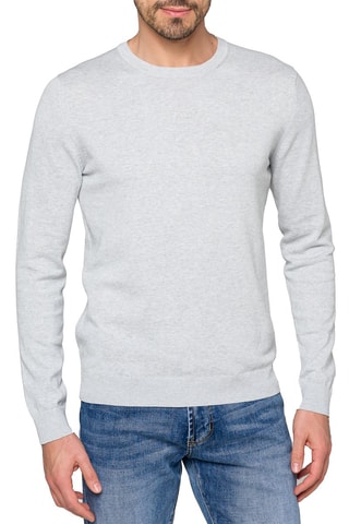 Jersey regular fit Lembar - Gris claro jaspeado