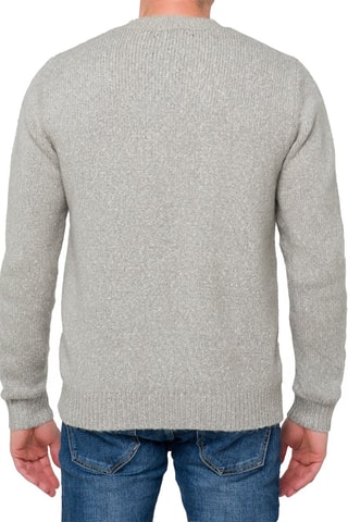 Jersey regular fit de lana y mohair Alaska - Gris