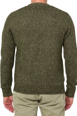 Jersey regular fit de lana y mohair Alaska - Verde