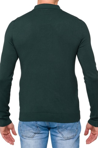 Jersey regular fit Tanjung - Verde oscuro