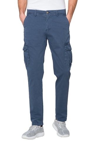 Pantalón cargo slim fit Jasper - Celeste