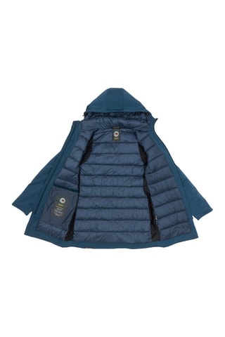 Parka con capucha Jaqueline - Azul petróleo
