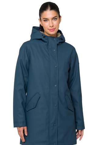Parka con capucha Karen - Azul petróleo