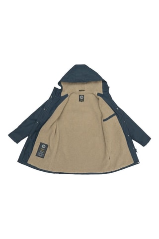 Parka con capucha Karen - Azul petróleo