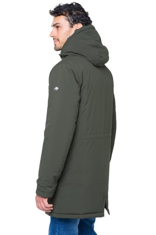 Parka regular fit con capucha Latemar - Caqui
