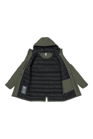 Parka regular fit con capucha Latemar - Caqui