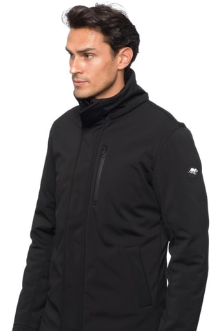 Parka regular fit con capucha Nusakan - Negro