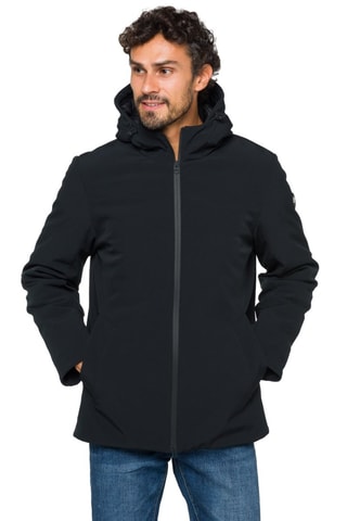 Parka regular fit con capucha Tambora - Negro
