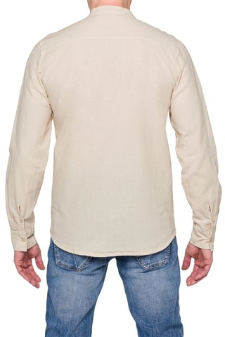 Camisa regular fit de lino Tongareva - Arena