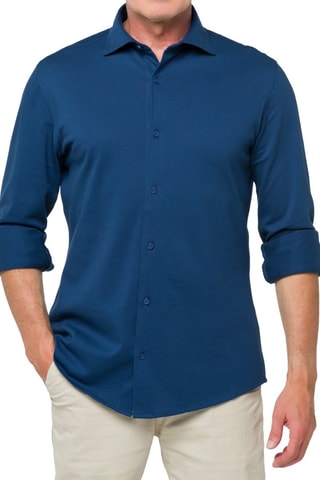 Camisa regular fit Jefferson - Azul