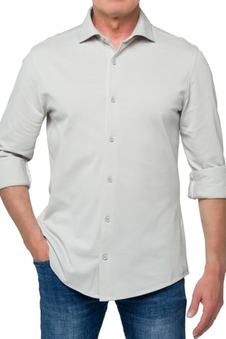 Camisa regular fit Jefferson - Gris