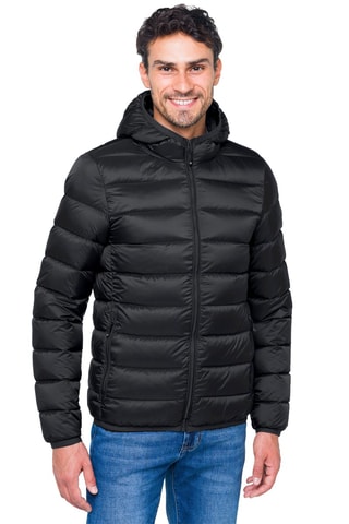 Anorak regular fit con capucha Glacier - Negro