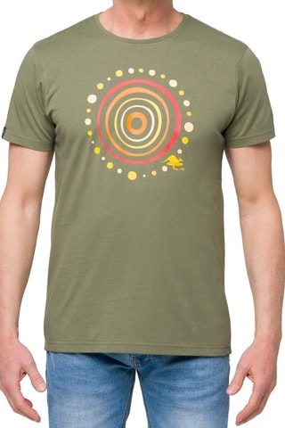 Camiseta regular fit Aboriginal - Caqui